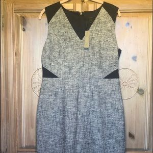 J.Crew Navy Tweed Dress 12 Petite (NWOT)